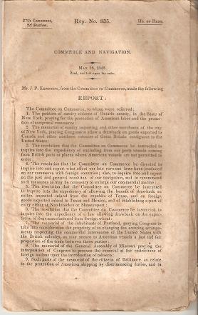 COMMERCE AND NAVIGATION:; 27th Congress, 2d Session, Ho. of Reps., May 28, 1842