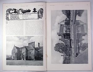 Original Issue of Country Life Magazine Dated August 15th 1908, with a Main Feature on Batemans i...