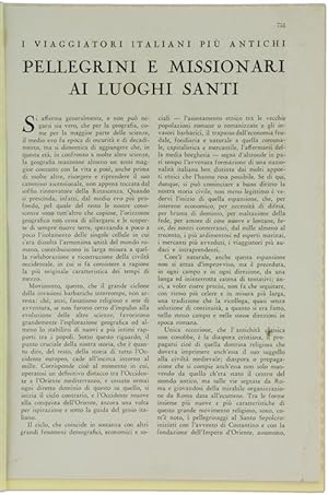 PELLEGRINI E MISSIONARI AI LUOGHI SANTI. Stralcio da Le Vie del Mondo, agosto 1941.: