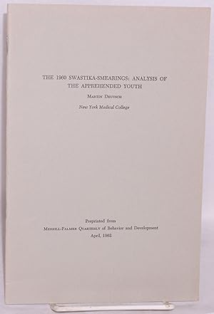 The 1960 swastika-smearings: analysis of the apprehended youth