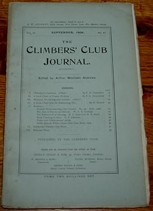 The Climbers' Club Journal Vol XI No 41, September 1908