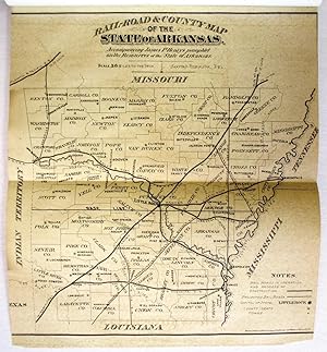 RESOURCES OF THE STATE OF ARKANSAS, WITH DESCRIPTION OF COUNTIES, RAIL ROADS, MINES, AND THE CITY...