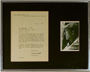 TYPED LETTER SIGNED together with SIGNED PHOTOGRAPH