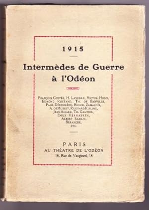 Intermèdes De Guerre à l'Odéon 1915