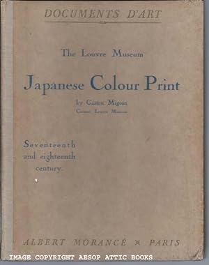 JAPANESE COLOUR PRINT, XVIIth and XVIIIth Centuries ( Documents D'Art )