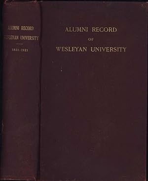 Alumni Record of Wesleyan University / Middletown, Conn.