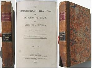 Edinburgh Review, or Critical Journal for April 1814.September 1814, Vol XXIII