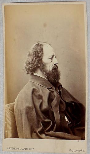[Photograph] Alfred Lord Tennyson (1809-1892) , carte De Viste