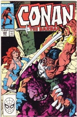 Conan the Barbarian # 204 March 1988 -Featuring "Red Sonja" in "Goblin!" (comic)