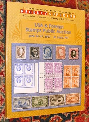 REGENCY SUPERIOR USA & FOREIGN Stamps Public Auction / SPORTS MEMORABILIA COINS AND CURRENCY PUBL...