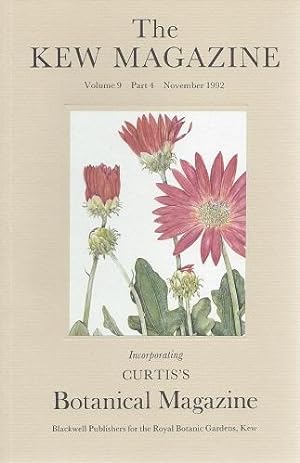 The Kew Magazine Volume 9 part 4 (incorporating Curtis's Botanical Magazine) - includes articles ...