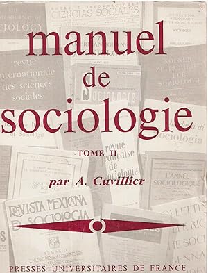 Manuel de Sociologie.Tome 2