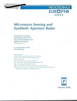 Microwave Sensing and Synthetic Aperture Radar (Proceedings EurOpt series). 23-26 September, 1996...