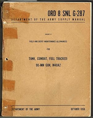 ORD 8 SNL G-287, FIELD/DEPOT M.A. TANK, CMBT, F.T.: 90-MM GUN, M48A2; F.T., FLAME THROWER, M67A1