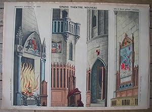 Salle du Manoir Gothique - coulisses -GRAND THÉATRE NOUVEAU - Imagerie d'Épinal