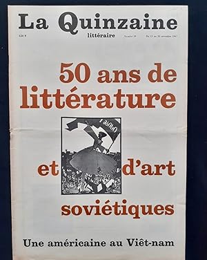 La Quinzaine littéraire - du 15 au 30 novembre 1967 - N° 39 - Numéro spécial : 50 ans de littérat...