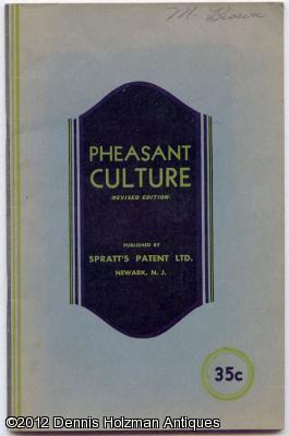 Pheasant Culture: With A Valuable Section Devoted to Hints on the Rearing of Partridges, Quail, W...