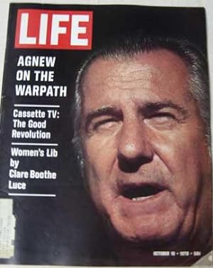 Life Magazine October 16, 1970 -- Cover: Spiro T. Agnew