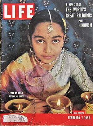 Life Magazine February 7, 1955 -- Cover: Indian Festival of Lights
