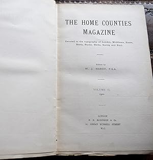 THE HOME COUNTIES MAGAZINE Vol. II Devoted to the topography of London, Middlesex, Essex, Herts, ...