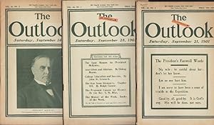 THE OUTLOOK MAGAZINES (SEPTEMBER 14, 1901; SEPTEMBER 21,1901 & SEPTEMBER 28, 1901) 3 ISSUES Presi...