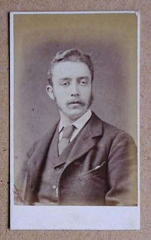 Carte De Visite Photograph: Portrait of a Young Man.