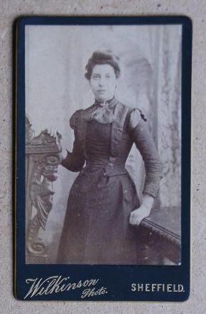 Carte De Visite Photograph: Portrait of a Young Woman.