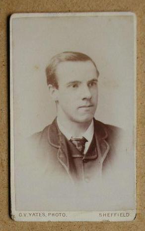 Carte De Visite Photograph: Portrait of a Young Man.