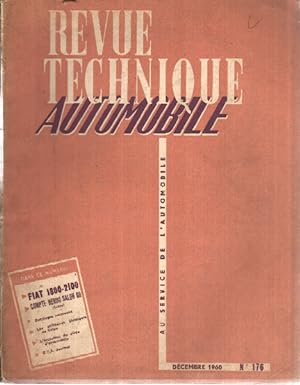 Revue technique Fiat 1800-2100 et compte rendu du salon 1960