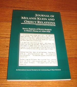 Some Aspects of Erna's Analysis in Klein's Notes of 1924-1926 Journal of Melanie Klein and Object...