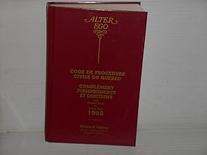 Code De Procédure Civile Du Québec, Complément Jurisprudence et Doctrine, 1998