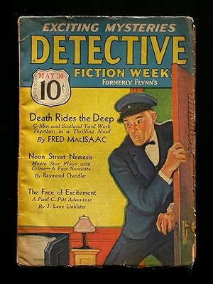 First Publication of Raymond Chandler's Story "Noon Street Nemesis" in: Detective Fiction Weekly,...
