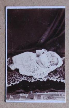 Carte De Visite Photograph: Portrait of a Baby.