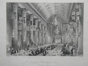 Egyptian Hall, Mansion House. The Wilson Banquet.