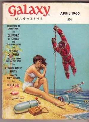 Galaxy Magazine April 1960 --The Power, Condition of Employment, The Airy Servitor, Solid Solutio...