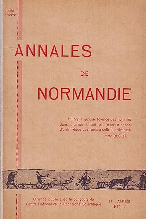 Annales de Normandie / Mars 1977 N°1