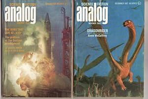 Analog Science Fiction - Science Fact December 1967 & January 1968, 2 issues featuring "Dragonrid...