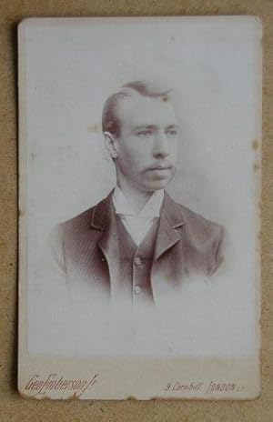 Cabinet Photograph: Portrait of a Young Man.