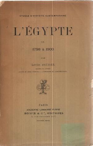 L'egypte de 1798 a 1900