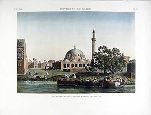 Environs du Kaire. Vue du Port et de la Grande Mosquée de Boulâq
