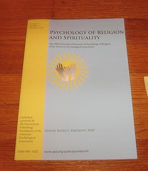 Psychology of Religion and Spirituality Vol 2, Number 1, February 2010 The Offical Journal of Div...