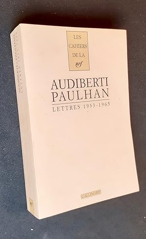 Lettres à Jean Paulhan - 1933-1965 -