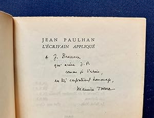 Jean Paulhan l'écrivain appliqué -