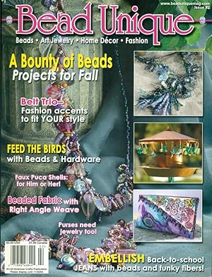 BEAD UNIQUE MAGAZINE : Bead, Art Jewelry, Home Decor, Fashion : Fall 2004, Issue #2