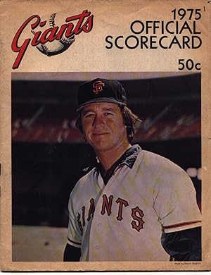 San Francisco Giants Official Scorecard and Program 1975