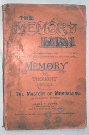 The Mastery of Memorizing (Memory and Thought Series) Nov.-Dec., 1890