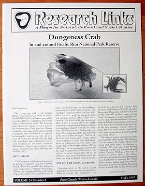 Dungeness Crab: In and Around Pacific Rim National Park Reserve. Essay in Research Links- A Forum...