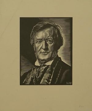 Portrait wood engraving by Louis Joseph Soulas (1905-1954)