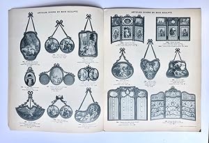 [Crafts, Nijverheid, houten lijsten, wooden frames, ca 1900] Catalogue des articles en bois sculp...