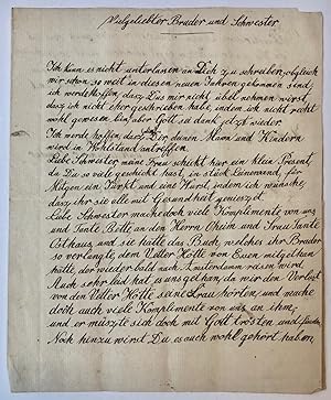 [Manuscript in German, HÖLTE (HÖTTE)] Brief van Peter Hölte te Hamm d.d. 1835, aan zijn broer en ...